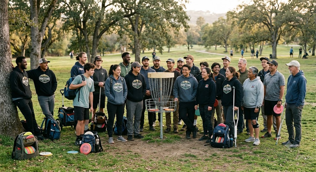 A diverse disc golf community welcoming new players